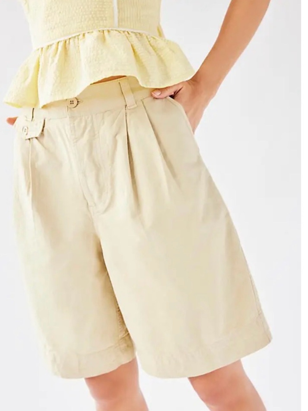 Free People High Street Trouser Shorts Sz 14 - NWT